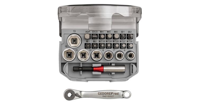 1001112269 socket wrench set 1/4 inch 6-13 mm + bits 23-piece 3300026