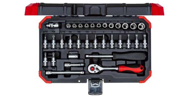 1001112267 socket wrench set 1/4 inch 4-13 mm 33-piece 3300051