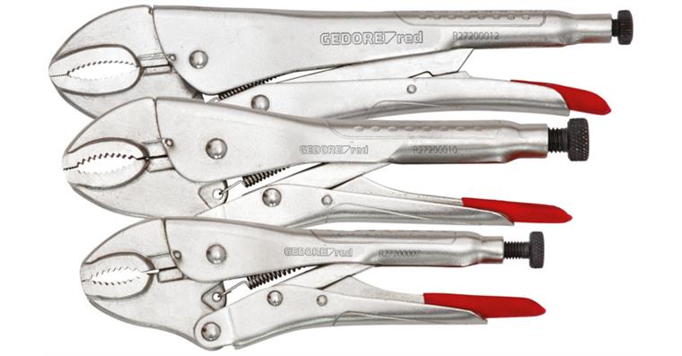1001112933 Grip pliers set 7-12 inch 35-60 mm 3-piece 3301180