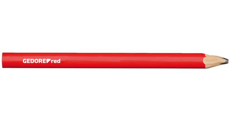 1001111702 Craftsman's pencil 75 mm oval red 12-piece 3301432