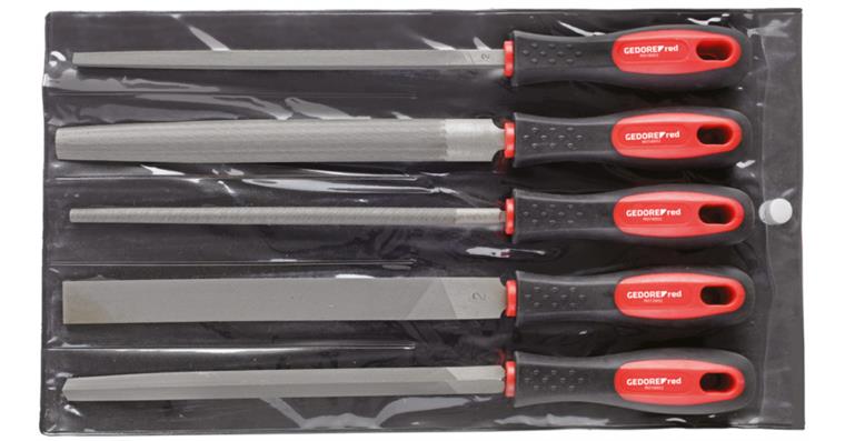 1001111158 File set 3-edged + 4-edged + flat + round + half 5-piece 3301597