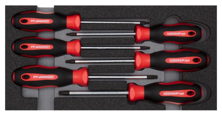1001112901 screwdriver set TX 2/6 CT module 6-piece 3301714