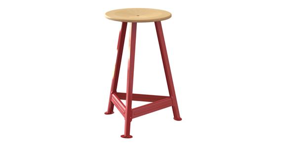 LIZZARD Werkstatt-Hocker 3-Bein Gestell H550 mm RAL 3002