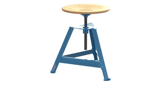 Workshop stool 3 legs height adjustable