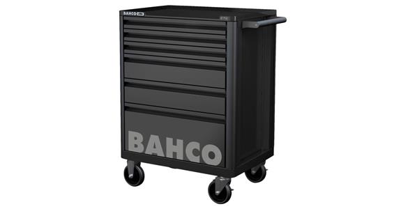 HHW-Edition black workshop trolley with 6 drawers incl. 214 pcs tool assortment