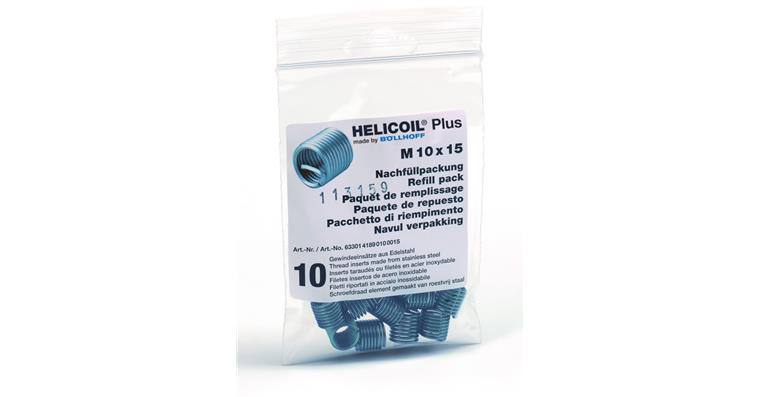 1004148254 HELICOIL volně průchozí P=10 ks ALU/DFL5 M6×12 (modrý)