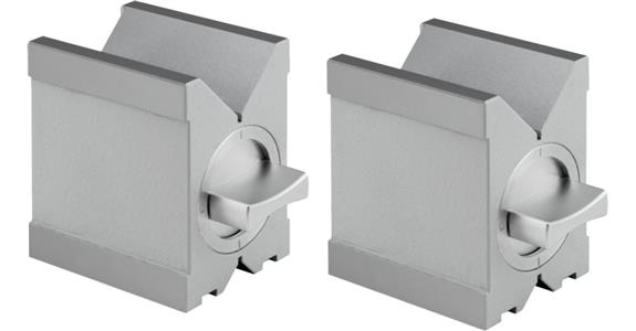 Měřicí a upínací hranol ATORN, 80 mm, se spínacím magnetem, dřevěné pouzdro
