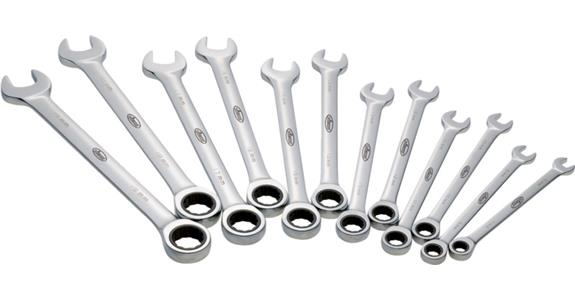 Ratchet comb. wrench set BLACK EDITION