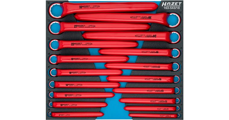 1001212394 Combination wrench set 18-piece insulated 163-543/18