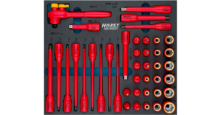 1001212396 Socket wrench set, insulated 163-545/41 No. of tools 41