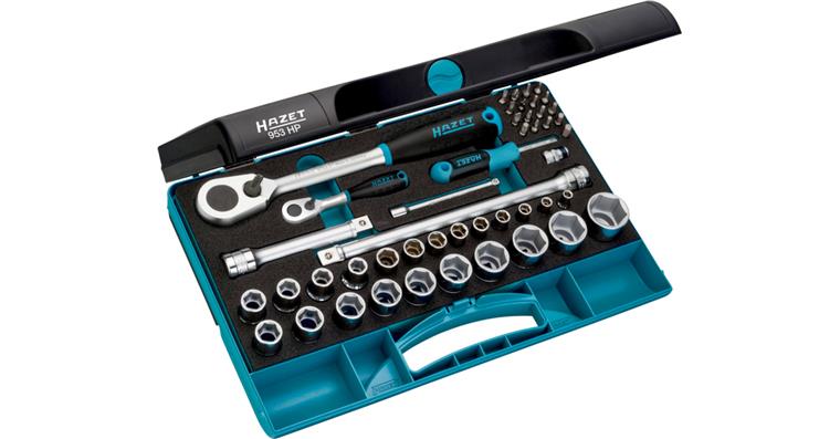 1001212048 socket wrench set 953HP square 1/4 inch, square 1/2 inch