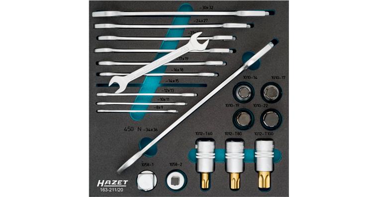 1001209153 wrench / socket set 163-211/20 20 tools
