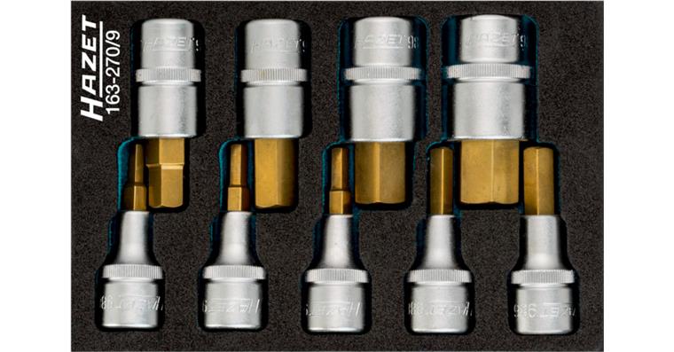 1001210439 Screwdriver socket set 9-piece set 163-270/9