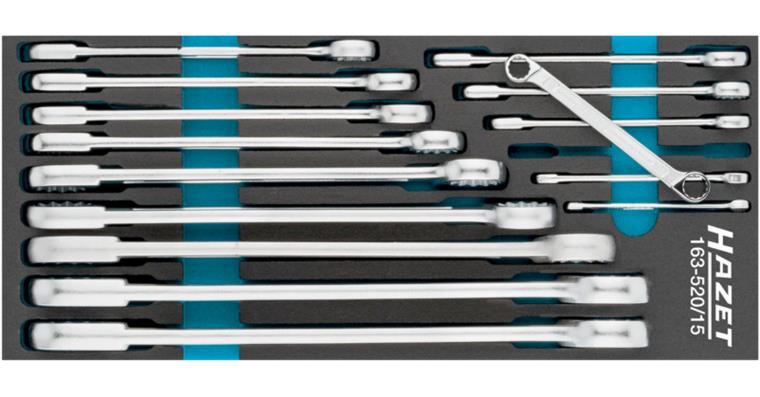 1001211686 double ring wrench set 163-520/15 Number of tools 15