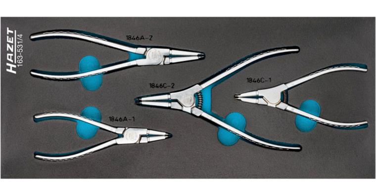 1001213187 circlip pliers set 163-531/4 Number of tools 4