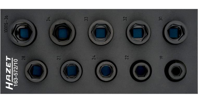 1001212318 impact wrench socket set 10-piece set 163-572/10