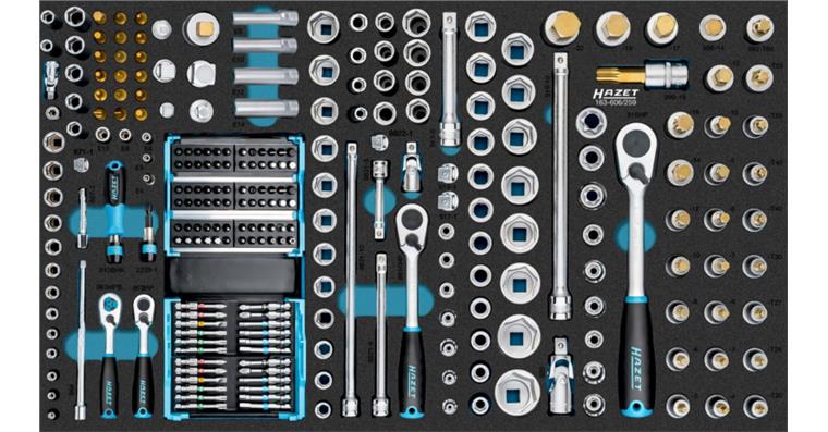 1001213216 Socket wrench set 163-606/259 Number of tools 259