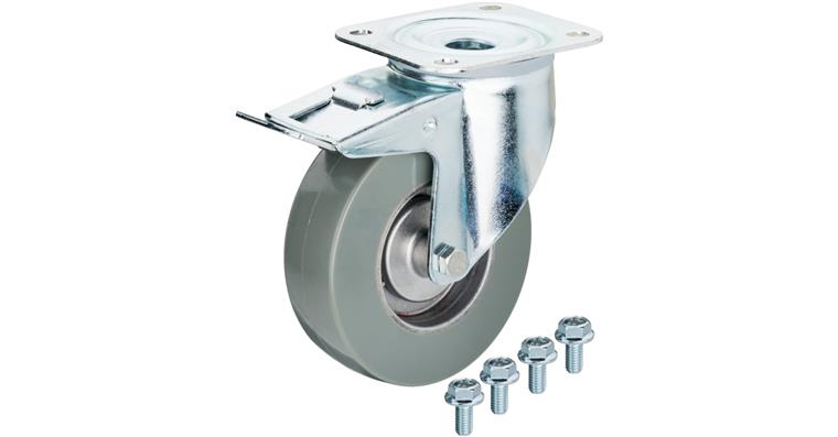 1001212534 Swivel castor with brake 179ESD-011