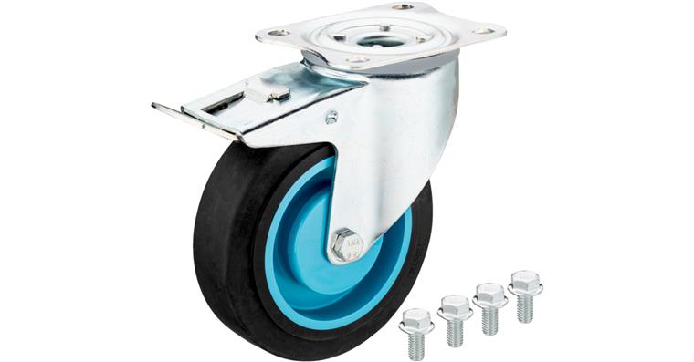 1001213256 Swivel castor with brake 179N-011A