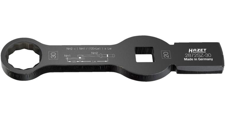 1001213391 Impact ring wrench double hexagon with 2 striking faces 2872SZ-30