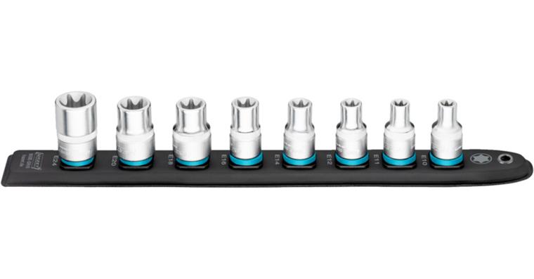 1001213134 SmartRail Flexible plastic socket set 900E-SR/8 1/2 inch 8-piece