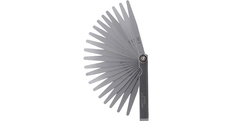 1095011798 Spárová měrka, sada 20 lístků, 0,05–1,00 mm, TK2