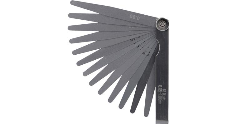 1095011792 Spárové měrky, 13 lístků, 0,05–1,0 mm