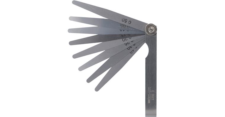 1095011794 Spárové měrky, 8 lístků, 0,05–0,5 mm