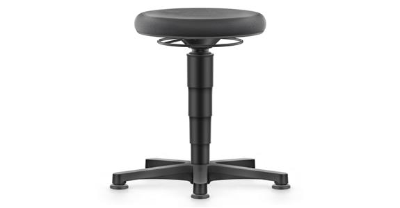 Allround Hocker mit Gleiter Supertec Farbring grau