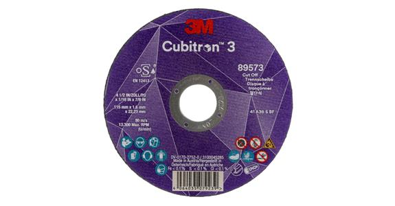 Trennscheibe 3M™ Cubitron™ 3 36+ 115mm x 1,6mm