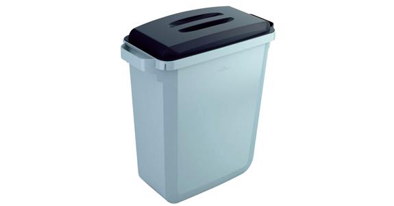 Wertstoffsammler Durabin 60 Liter mit Deckel grau/schwarz