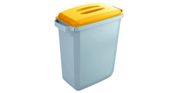 Wertstoffsammler Durabin 60 Liter mit Deckel grau/gelb