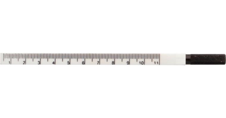 1095011815 Plastová klínová měrka 0,5-11 mm, odečet 0,1 mm