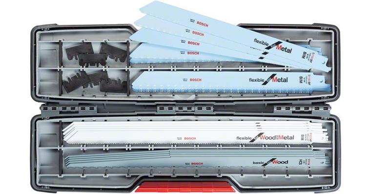 1040276102 20-piece reciprocating saw blade set ToughBox for Wood and Metal 2607010996