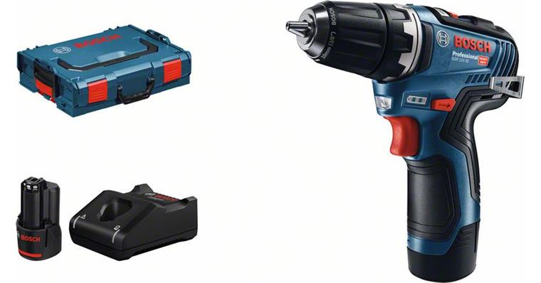 1090350207 cordless drill driver GSR 12V-35 with 2 x 3.0 Ah Li-Ion battery L-BOXX 06019H8002