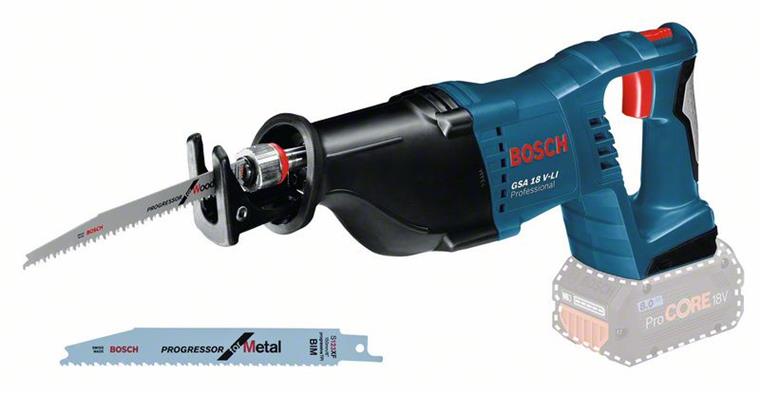 1092137306 cordless reciprocating saw GSA 18V-LI with reciprocating saw blade 060164J000