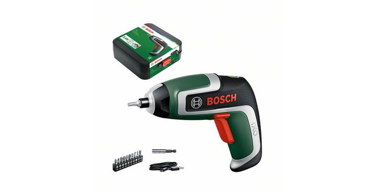 1090137201 cordless screwdriver IXO 7 with 10 stand. Bits and storage box 06039E0000