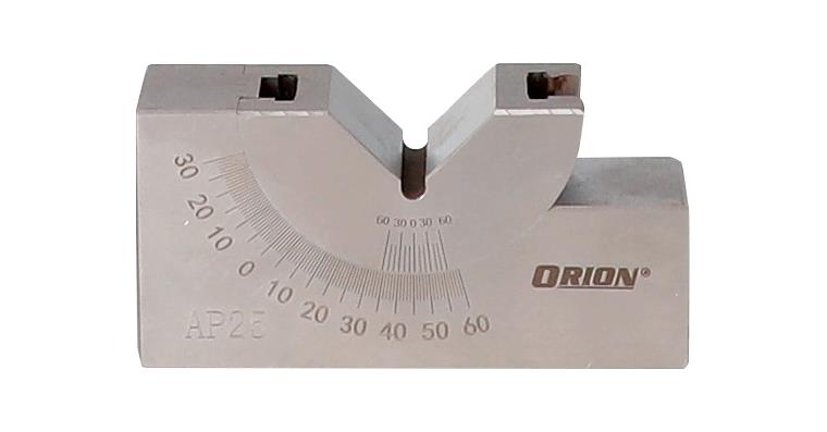 1095011733 Nastavitelný hranolový úhelník, 0° až 60°, rozměry 75 × 25 × 32 mm