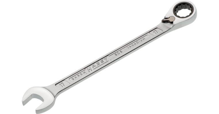 1050399210 ratchet combination wrench 606-17 Outer double hexagonal traction profile