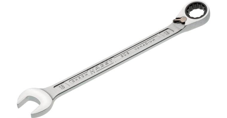1050399211 ratchet combination wrench 606-18 external double hexagon traction profile