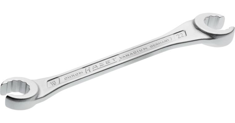 1001204704 double ring wrench open 612-19X22 external double hexagon profile