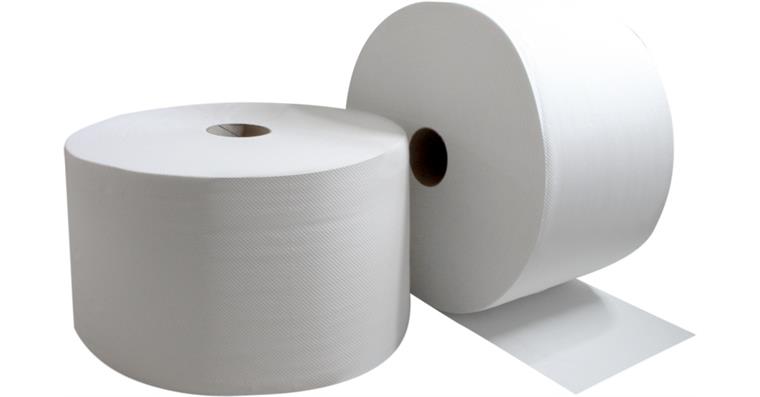 1095013028 Bílá papírová utěrka vyrobená z celulózy, 1 500 listů v roli, 360 x 220 mm
