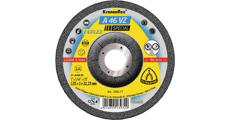 1001728257 roughing discs 115x2x22.23 mm cranked 298176