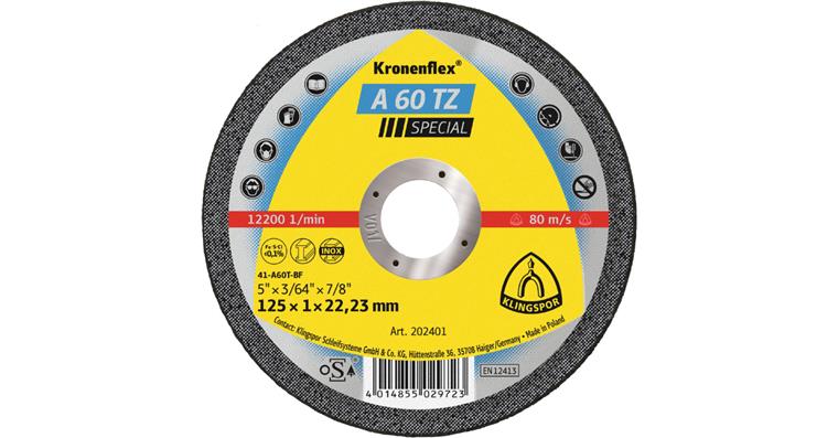 1001727233 cut-off wheels 125x1x22.23 mm straight 202401