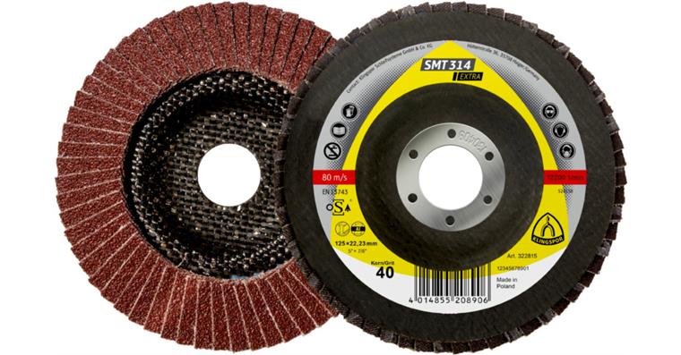 1001728551 abrasive mop disc 125x22.23 mm grain 36 curved 322814