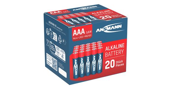 Alkaline Micro AAA / LR03 Pack = 20 Stück