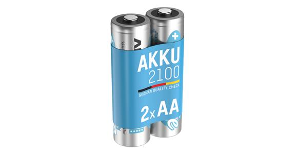 NiMH Akku Mignon AA 2100 mAh Pack = 2 Stück