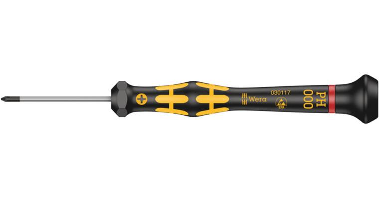 1001707679 Cross-recess screwdriver 1550 ESD Micro PH 000x40 mm 05030117001