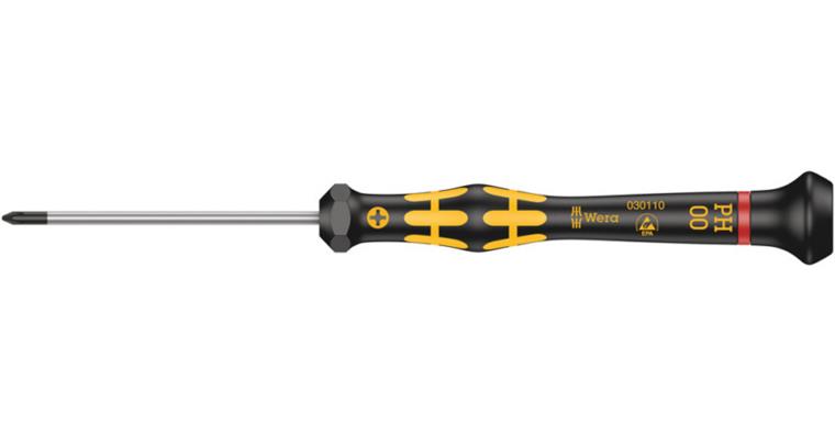 1001704701 Cross-recess screwdriver 1550 ESD Micro PH 00x60 mm 05030110001