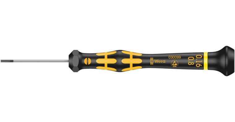 1001708142 Slotted screwdriver 1578 A ESD Micro 0.16x0.8x40 mm 05030099001